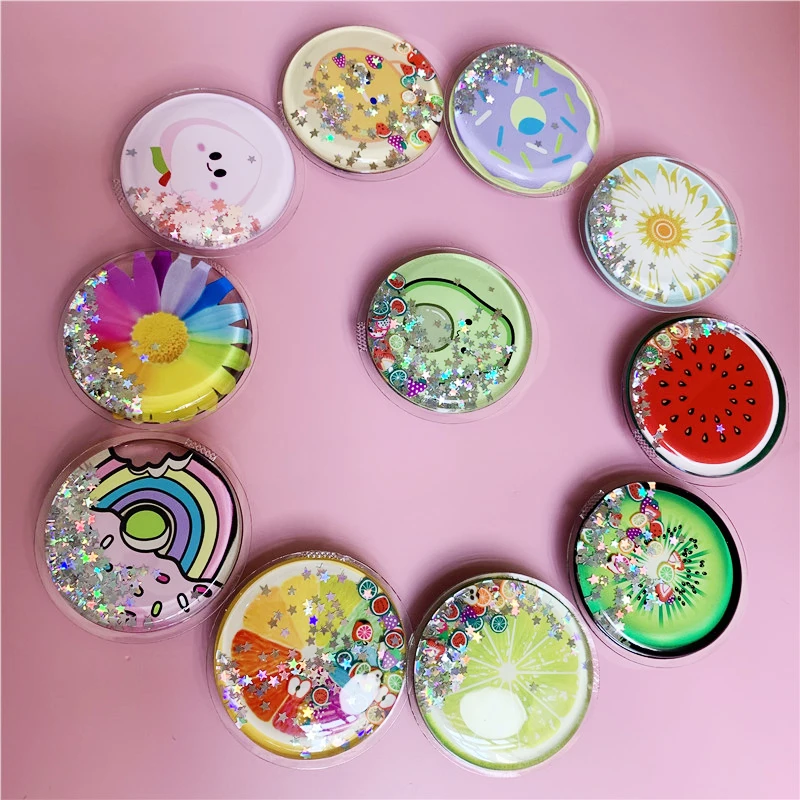 لطيف الرمال المتحركة توسيع موقف للفتيات ، حامل هاتف ، جبل ، الفواكه ، قوس قزح ، أضعاف ، المحمول ، الهواتف الذكية ، جيب قوس