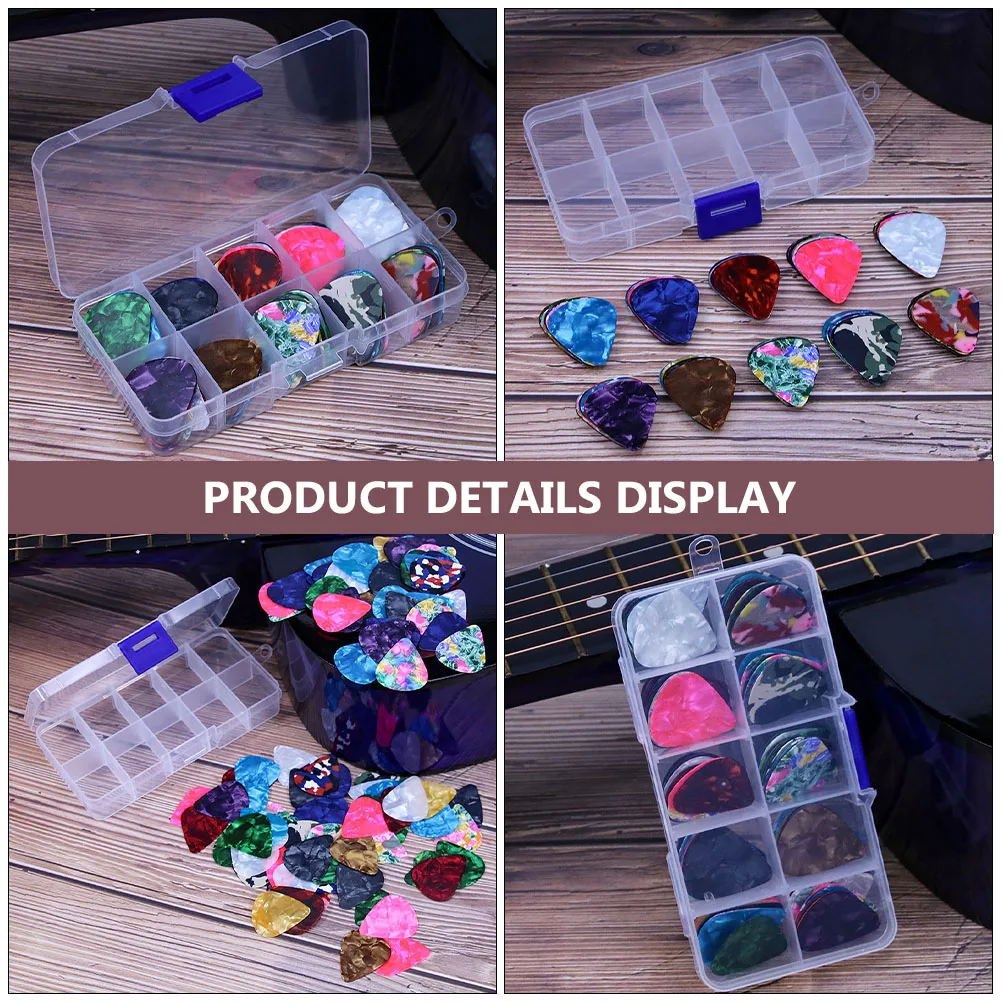 

Guitar Pick Set Electric Plectrum Colorful Picks Cool Bass Durable Lightweight Smooth Surface Wear Resistant Guitar