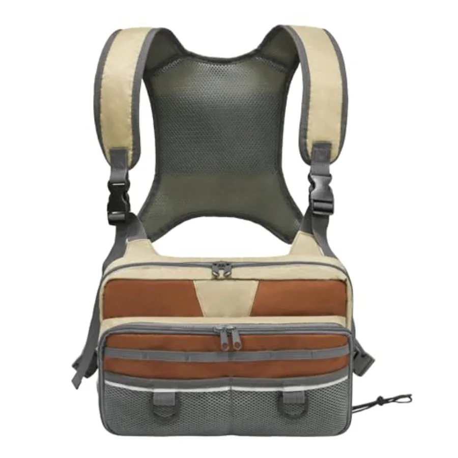 

Fishing Chest Pack Fly Fishing Bag for Men and Women Tackle and Fly Boxes Storage Pack Hunting Binocular Pack
