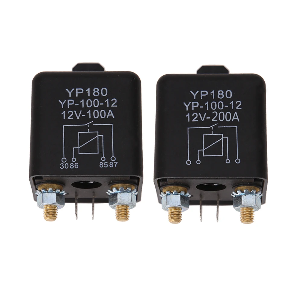 

High Current Relay Starting Relay 200A 100A 120A 12V/24V Car Truck Motor Automotive Relay Continuous Type Automotive Car Relays