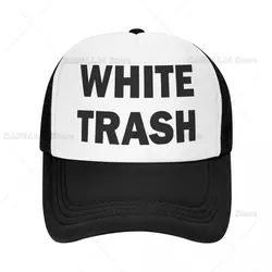Unisex White Trash Redneck Funny Ghetto USA Trucker Hat Adult Adjustable Baseball Cap Sun Protection Snapback Hats
