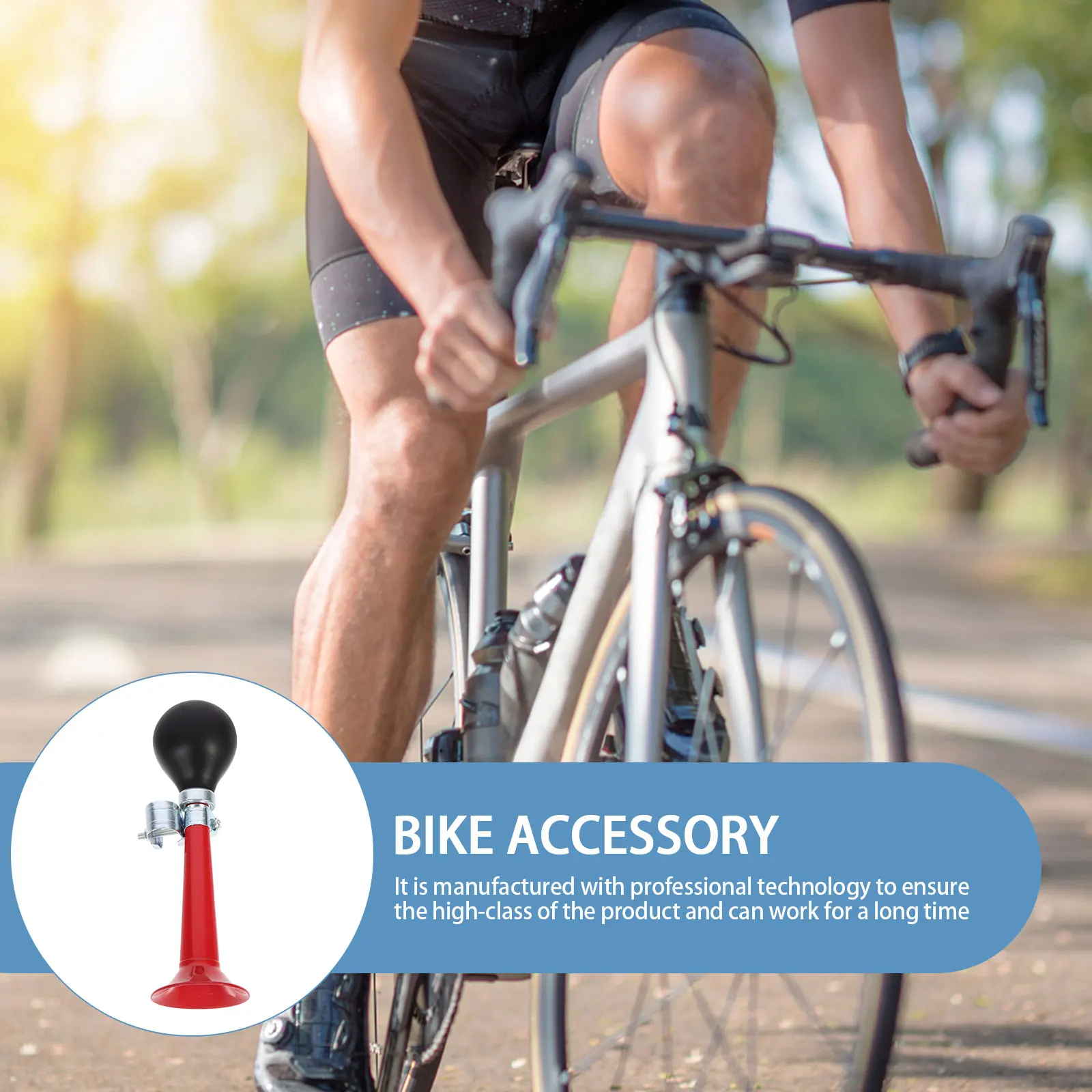 

Bicycle Bell Accessory PVC Plated Iron Design Loud Bell H lebars Installation Safety Warning