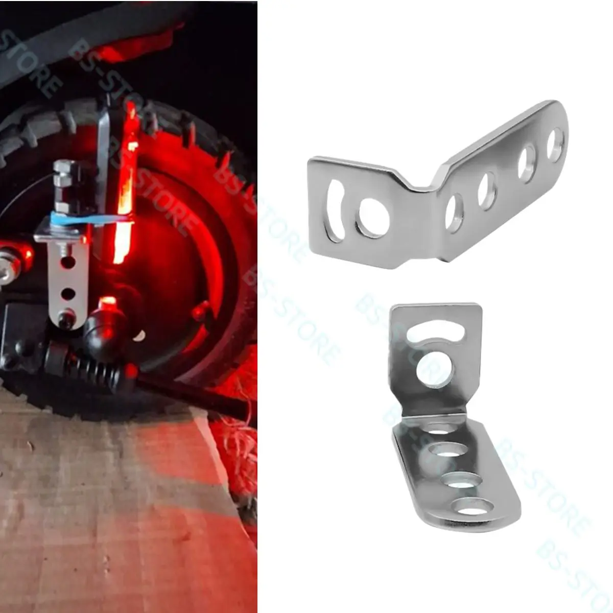 8mm Stainless Steel Motorcycle Spotlight Mounting Bracket Auxiliary Headlight Fog Light Holder Mount Frame For Cafe Racer Bobber
