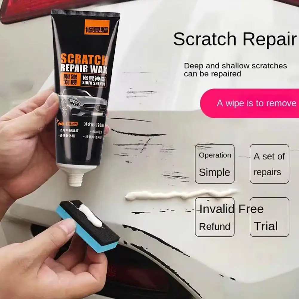 1/3/5PCS Car Scratch Removal Wax 120ml Car Paint Fine Marks Polishing Coating Scratch Remove Marks Reconditioning Repair Cream
