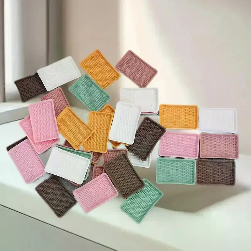 Einzigartiges 10-teiliges Puppenhaus-Miniatur-Küchenset, Simulationsbesteck, Brotteller und Dessertteller-Modell, Puppenhaus-Requisiten