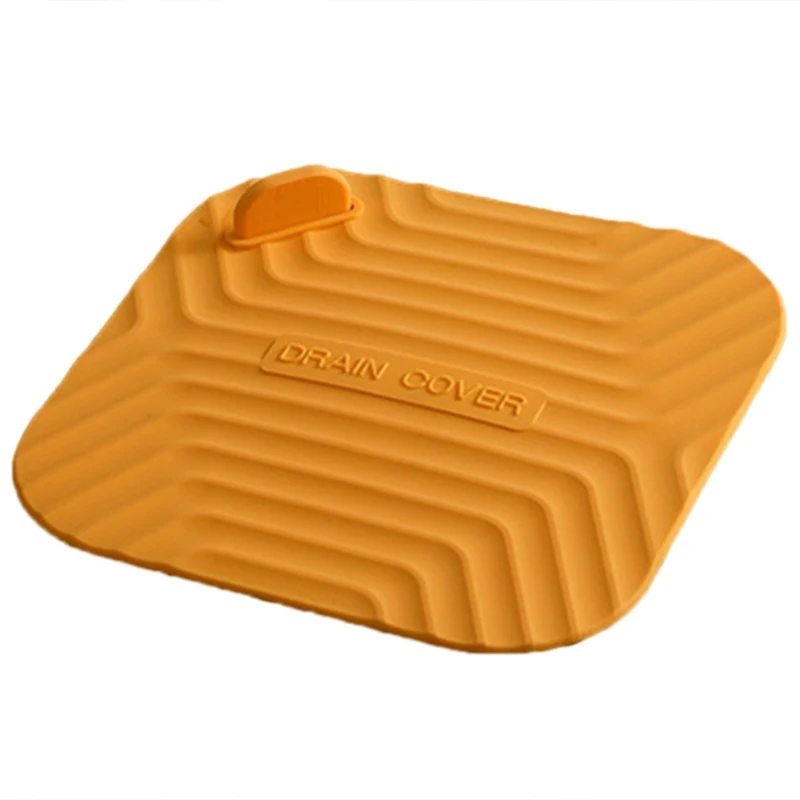 Square Silicone Floor Drain Cover Deodorant Drain Protectors Sink Drain Stopper for Sink & Bathtub Bathroom Accessories 517A