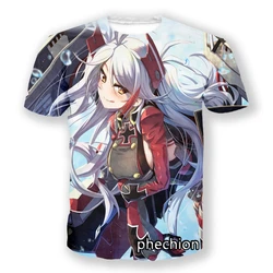 phechion New Fashion Men/Women Azur Lane 3D Print Short Sleeve T-Shirt Casual Hip Hop Summer T Shirt Tops S132