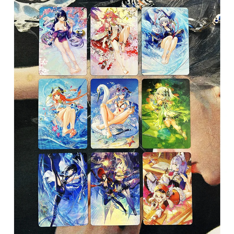 Anime Goddess Story Diy Homemade Cards Kafka Yae Miko Raiden Shogun Collectible Cards Christmas Birthday Gift Children's Toys