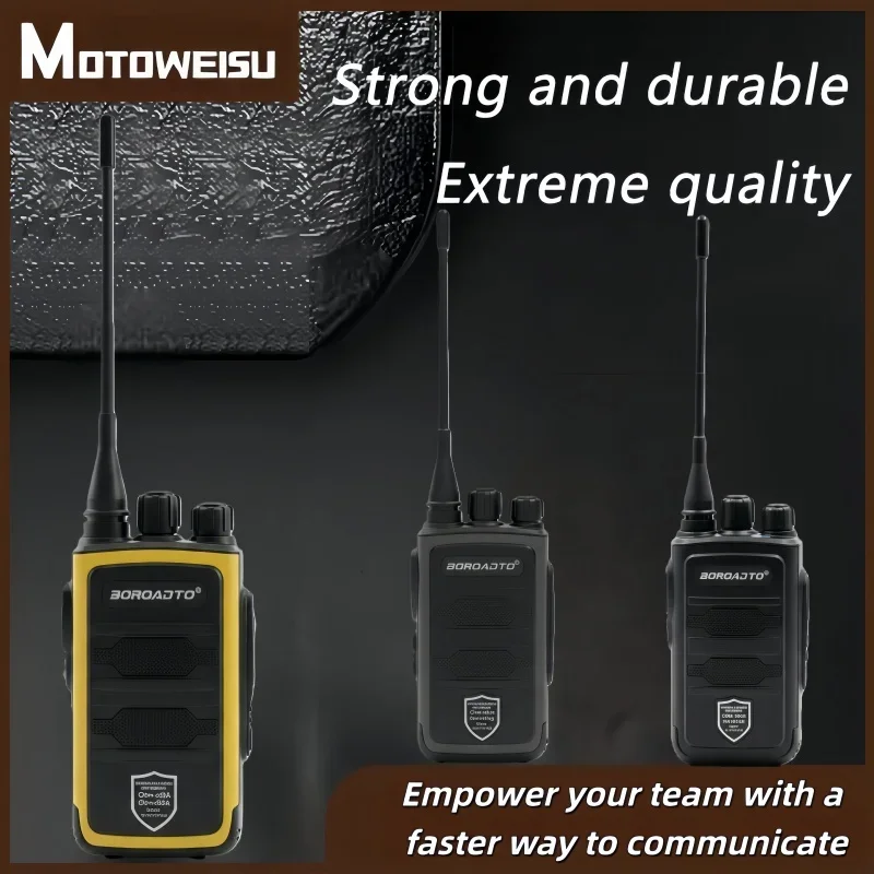 2026 New UHF Walkie Talkie 400-470MHz Powerful Long Range Two Way Radio Portable Transceiver  IP55 Waterproof with Earpiece