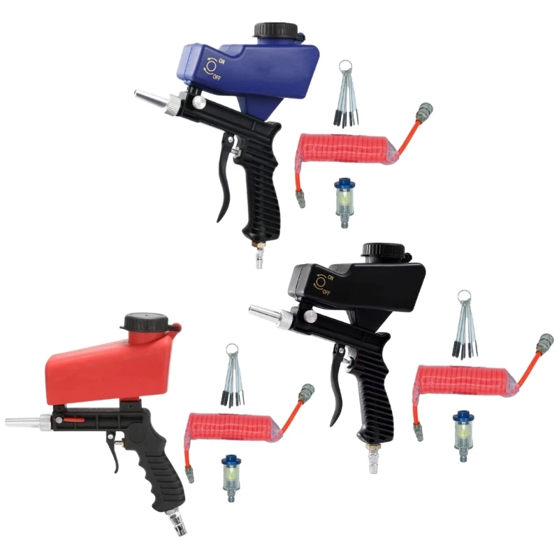 

Adjustable Sandblasting Guns Sand Blasters for Metal, and Stone Cleaning