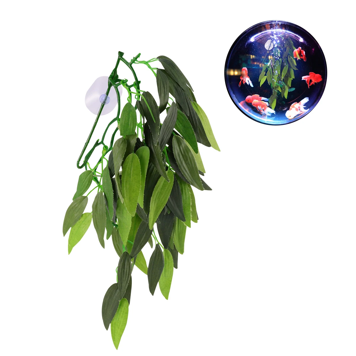 

Simulated Aquatic Plants Realistic Decoration for Fish Tank Aquarium Scenery Betta Terrarium Artificial Rattan Safe Easy