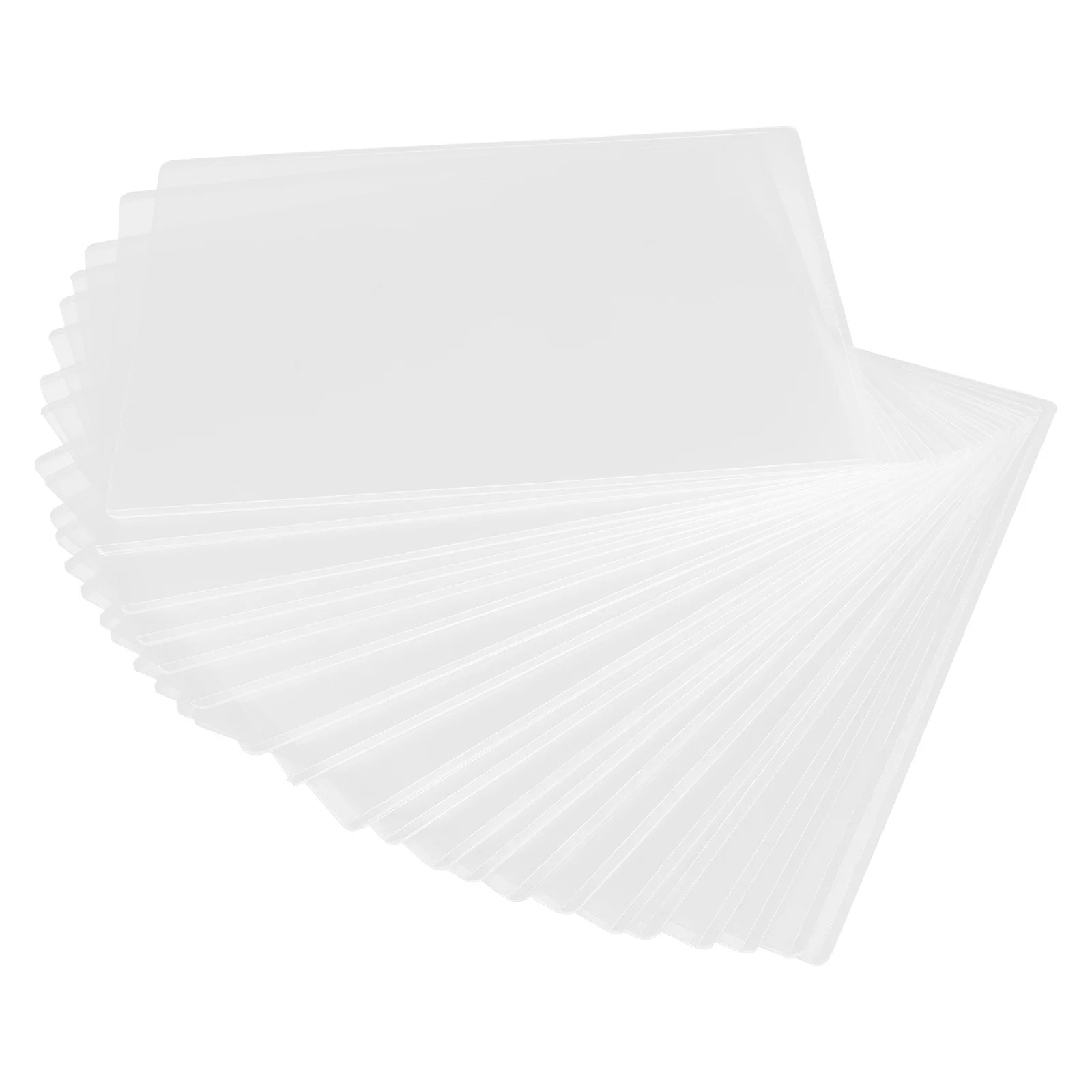

20Pcs Transparent Hard Card Case 8.5 X 11 Inch PVC Document Paper Storage Oversized Photo Holders Postcard Sleeves