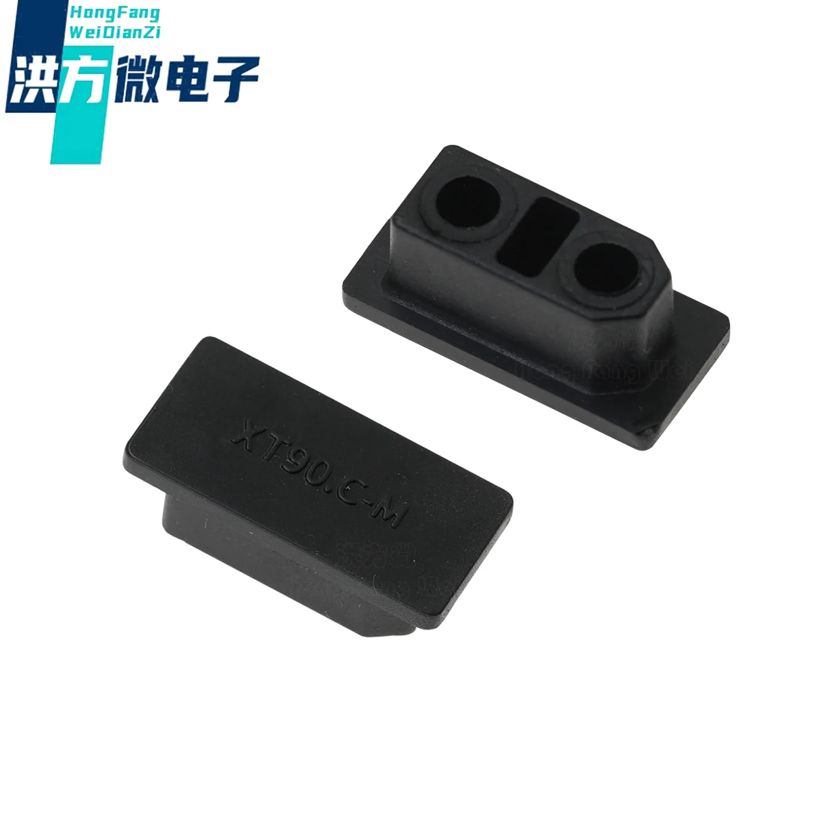 5PCS;Model aircraft plug;XT90 PVC Dustproof and waterproof protective cover Black；XT90.C-F(Female Head);XT90.C-M(Male Head)