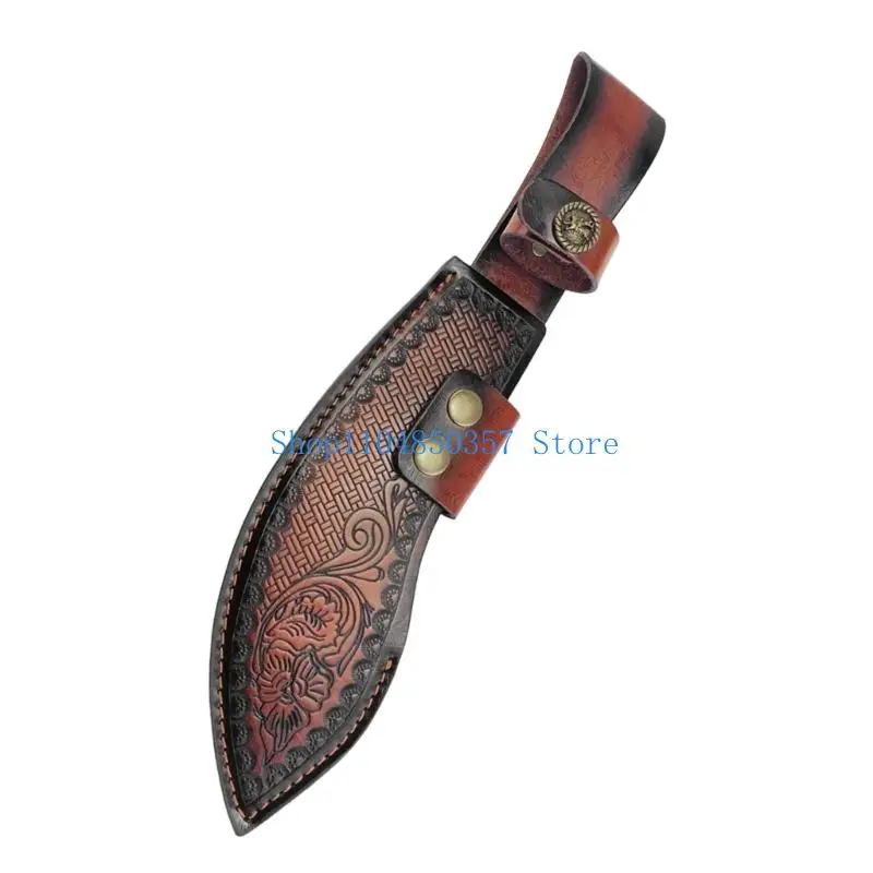 5asd مستقيم القاطع كم أداة الحقائب الجلدية غمد حزام جيب القاطع حامل للتخييم في الهواء الطلق ، شواء ، الصيد #3