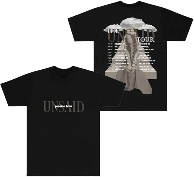Jessica Baio 2025 Tour Merch T-Shirts Summer Women Men Fashion Streetwear Crewneck Short Sleeve Tee