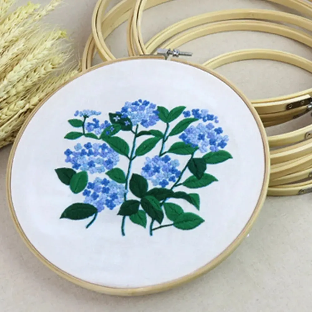 Bamboo Frame Embroidery Hoop Set Ring Circle Round Cross Stitch Hoop Ring DIY Loop Hand Sewing Tools Accessories 15/30cm
