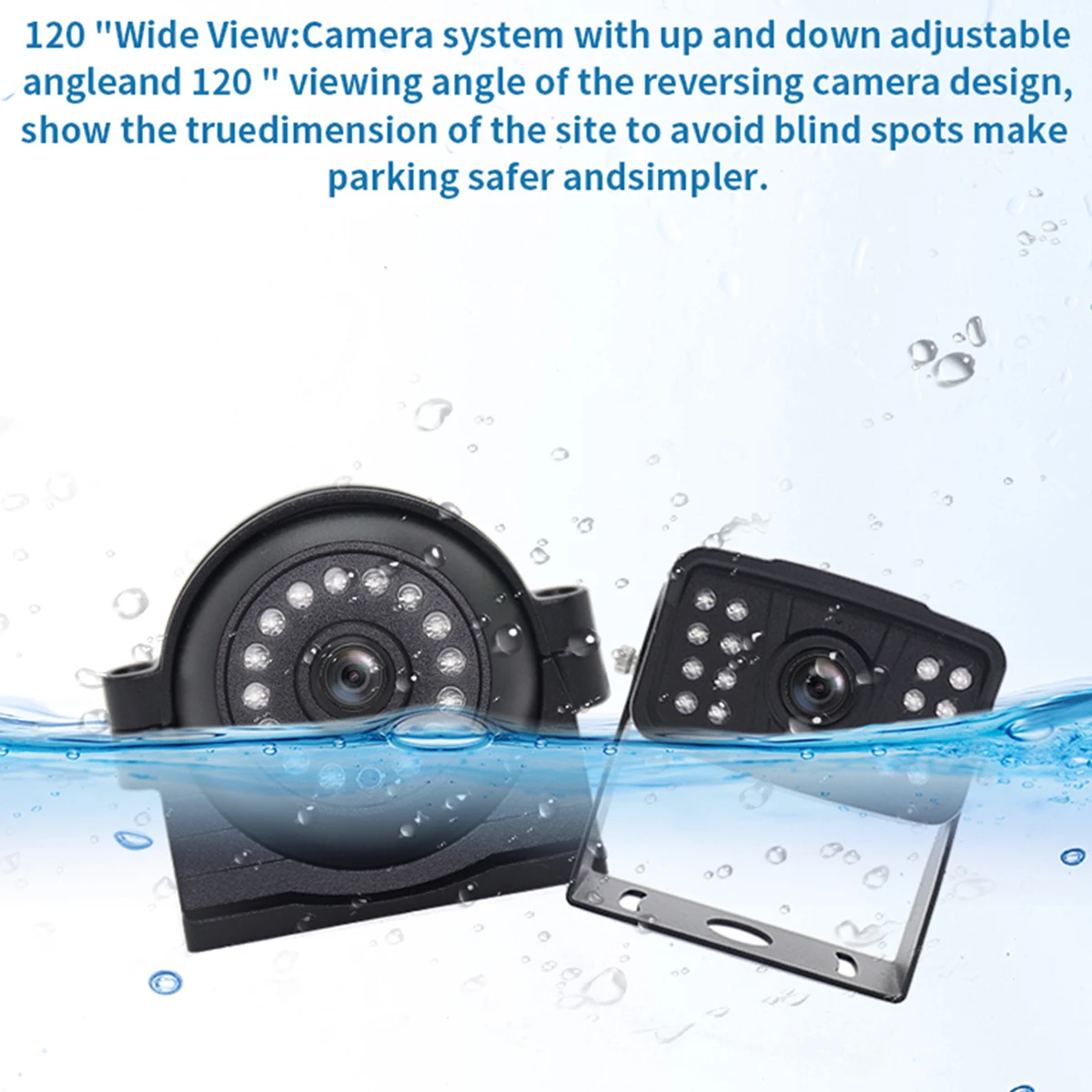 7 Inch Auto-dim Function LCD Car Monitor Rear View Parking Camera System 7" Digital 12-24v Truck Camera System