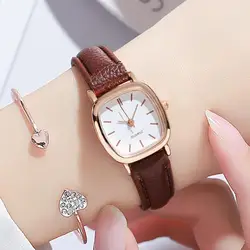 Korean version of the Mori Simple small dial quartz wristwatch Personalized student watches Female elegant watches 2