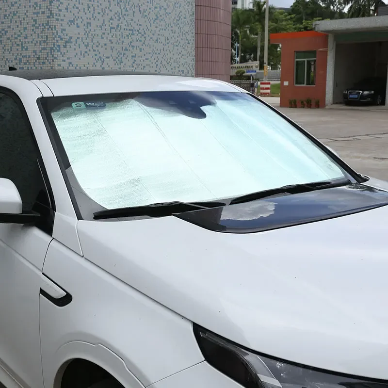

Aluminum Foil Silver Car Front Windshield Thermal Curtain Shading Sunscreen Car Accessories For Land Rover Discovery Sport 15-25