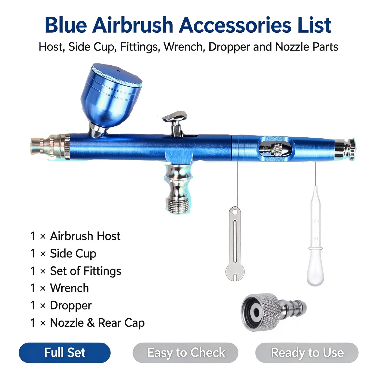 Colorful Airbrush Pen, Gravity Feed Cup, for Painting, Nail Art, Leather Restoration