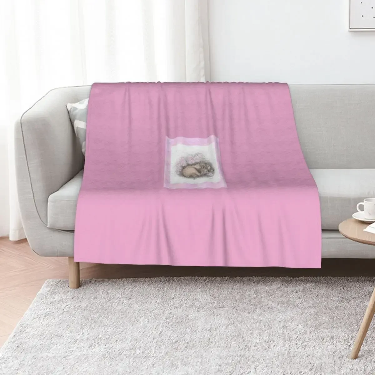 

Roebuck Frame Pastel Throw Blanket Luxury Designer Blankets Sofas Of Decoration Large Hairys Blankets