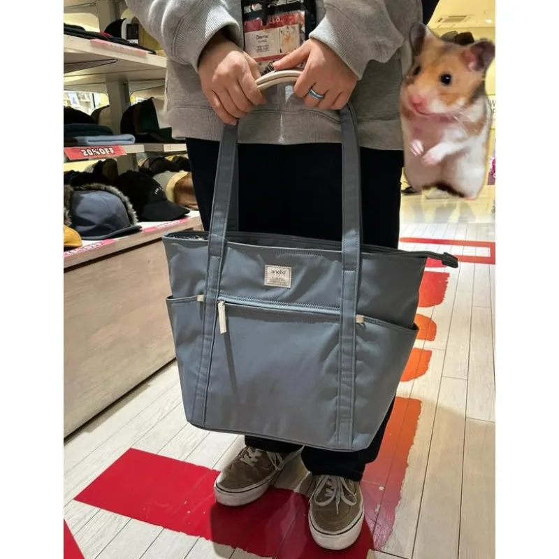 Women Crossbody Shoulder Bag Anello  Large Capacity Multi‑Function Mommy Bag Laptop Pocket for Travel Shopping Daily Outing