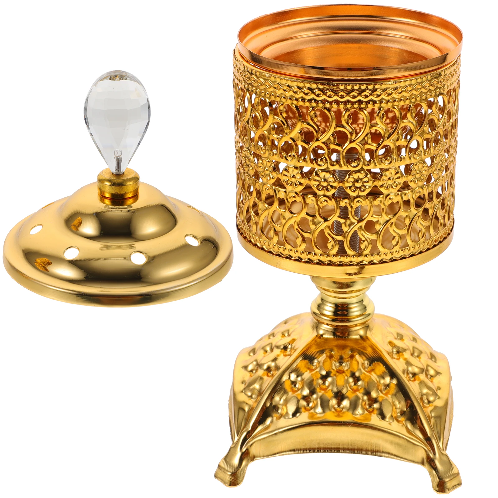 

Incense Burner Holder Metal Decor Aromatherapy C Holders Stick St Plates Conical Tray Home Bedroom Yoga Sauna Christmas