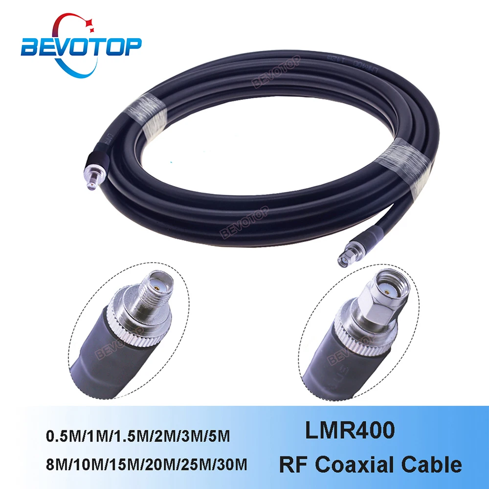 SMA LMR400 Cable SMA Female to RP SMA Male 50 Ohm Low Loss RF Adapter Pigtail WIFI Antenna Extension Cable Signal Booster Jumper