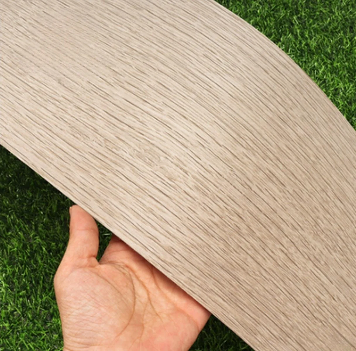 L:2.5meters Width:160mm T:0.3mm Smoky Gray White Oak Stripe Wood Veneer High End Fashionable home decoration