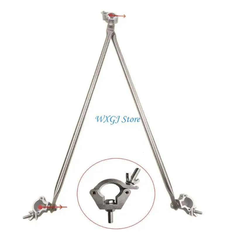37JE Detachable Metal Mounting Hardware for Yard Hauling Tow Bar Clamp for Camping Cart and Outdoor Trailer Linkage