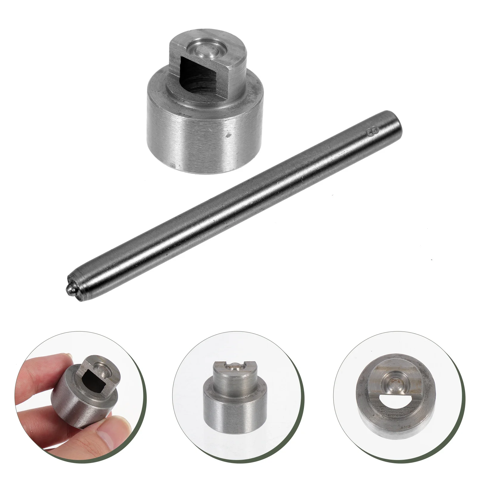 

1Set Boots Hooks Tools Steel Manual Shoelace Hook Installation Lever Base for Hiking Shoe Buckle Wallet Repair Accessories