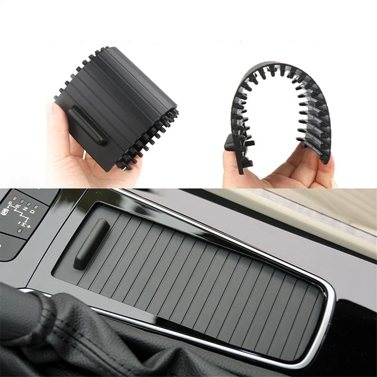 Car Water Drink Cup Holder Center Console Pull Out Shade Curtain Roller Blind for Peugeot 508 2011-2018 B