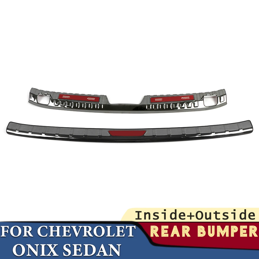 

Trunk Bumper for Chevrolet Onix Sedan 2020 2021 2022 2023 Car Accessories Rear Fender Protector Pad Cover Sticker Decoration4