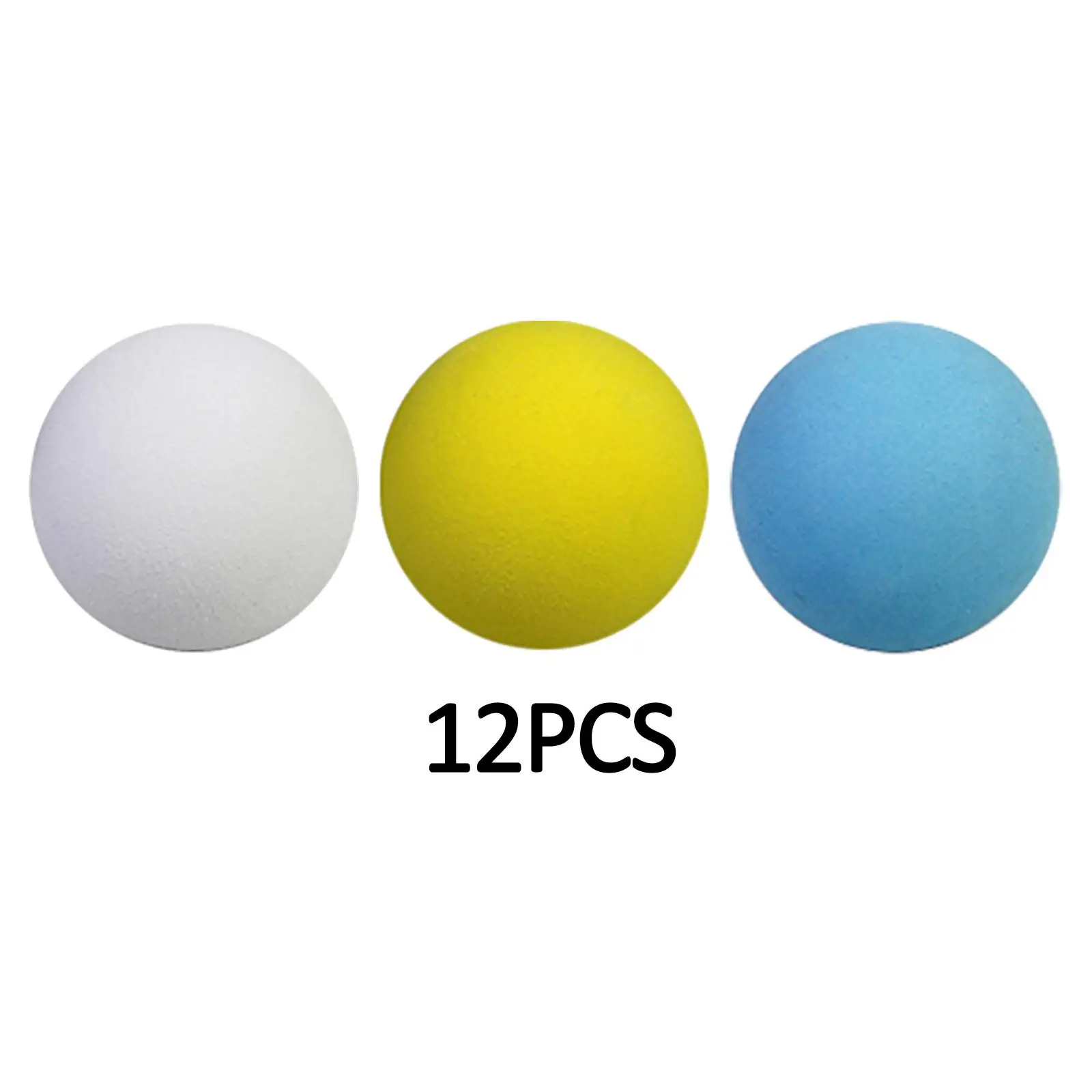 12Pcs EVA Foam Golf Balls Golf Practice Balls Multipurpose Foam Balls 55mm Golf Exercise Ball for Indoor Outdoor Child Adults