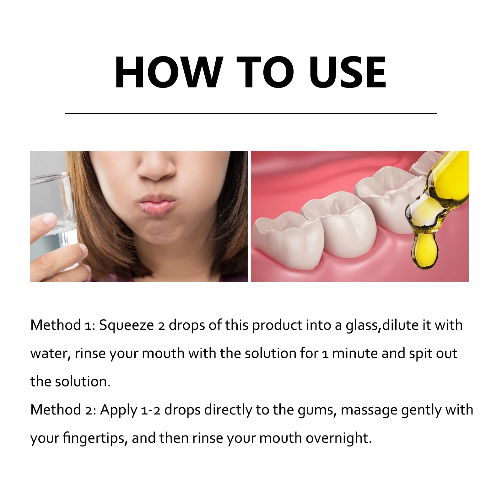 Gingival repair drops Quickly Repair of Cavities Caries Teeth Whiten Remove Yellow Plaque Stains Relieve Gums Decay Toothpaste image 6