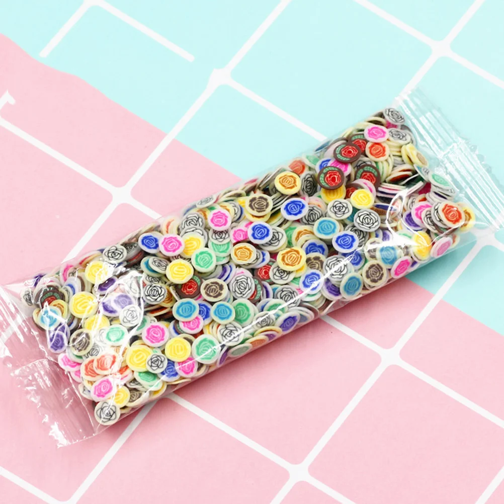 2000 Pcs Nail Accessories Decor Patches DIY Tools Accessoires Polymer Clay Slices