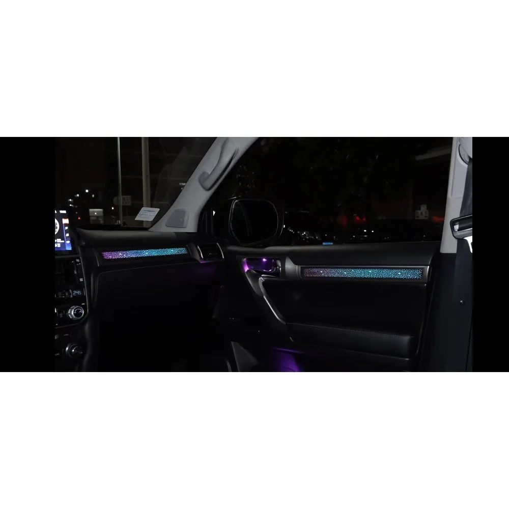 

Обновление 256 цветов Symphony Led салон автомобиля окружающее освещение для Lexus GX 2009-2023 J150 украшения атмосферная отделка аксессуары