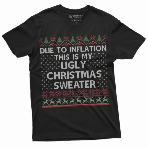 Funny Inflation Christmas Sweater T-shirt Ugly Sweater party bad economy shirt