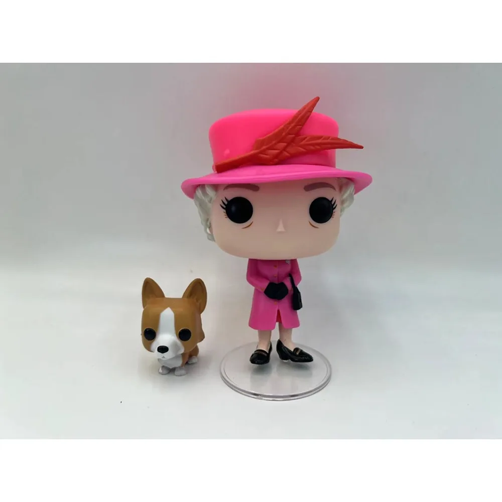 FUNKO POP Toy Figures Creative Queen Elizabeth II Doll Funny Handmade Model Ornament Collection Birthday Toys Children's Gifts