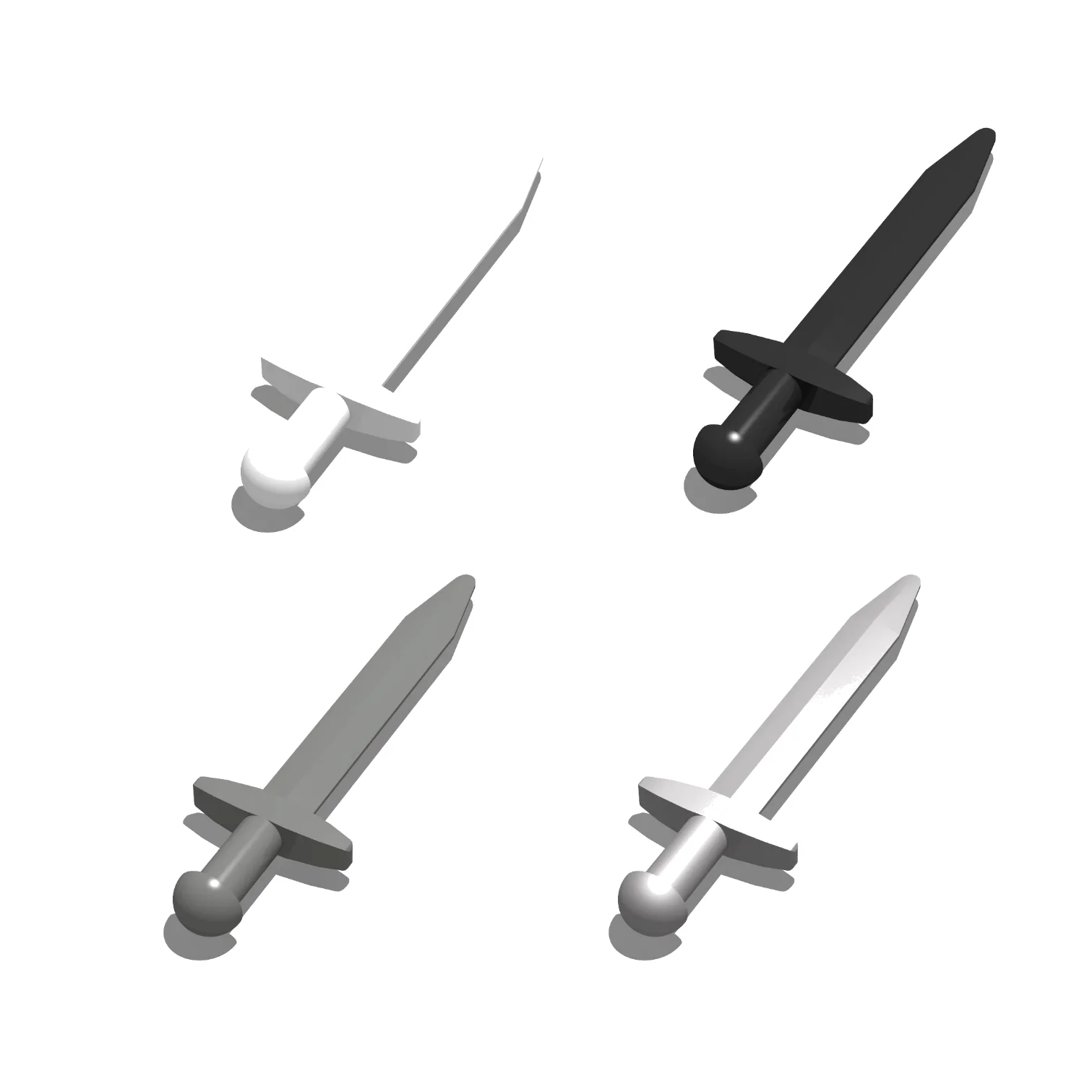 100PCS 98370 Long Sword Knight Soldier Knife Prop Arms Part Building Blocks Set with Box，Parts Idea 100% Compatible Toys