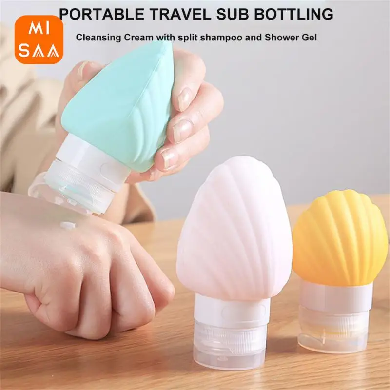 40/90ml Dispensing Bottles Silicone Travel Shampoo Cream Lotion Soap Small Sample Containers Refillable Bottles Easy To Squeeze