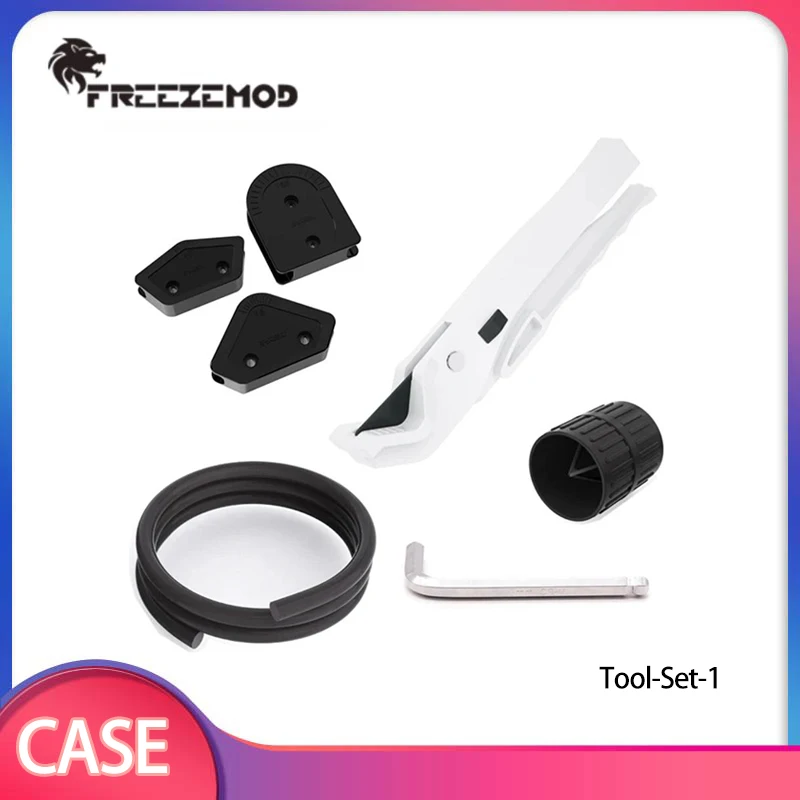 FREEZEMOD OD12/OD14/OD16mm PETG Pipe Cutter Bending Mould Kit 8/10/12mm Diameter Silicone Bar PC Liquid Cooling System Tool
