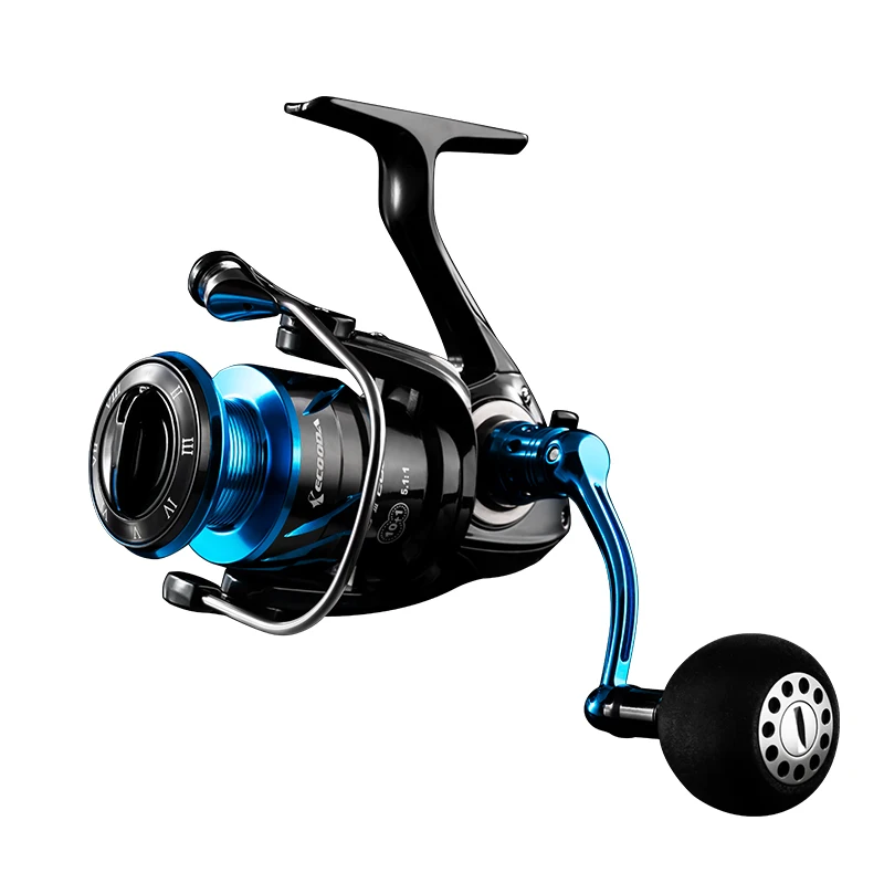 ECOODA-Spinning Fishing Reel, Saltwater Fishing Reel, Big Drag Power, Wheel, HAS III, 2000, 3000, 4000, 5000