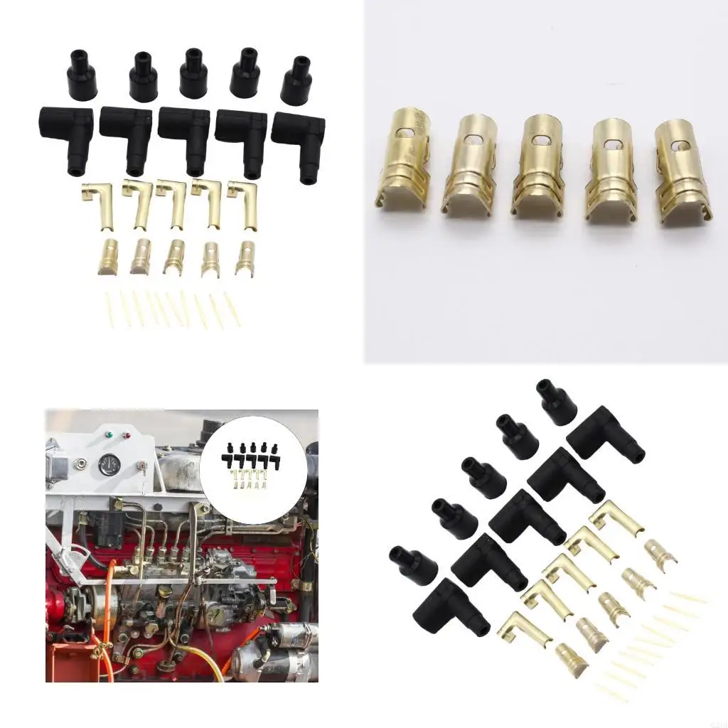 

Универсальные 4-цилиндровые колпачки катушки зажигания с латунными клеммами и штифтами, устойчивые к высоким температурам,