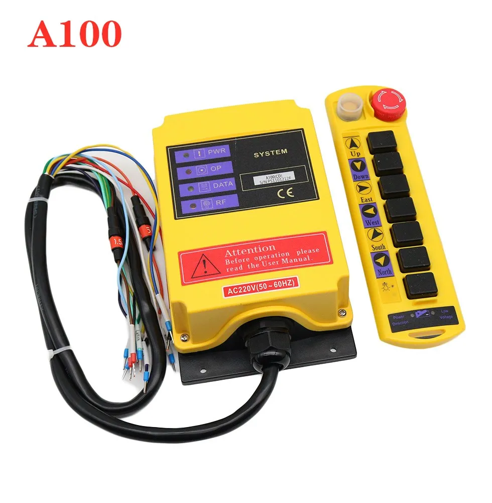 

1 Speed Control Hoist Crane Remote Control System A100