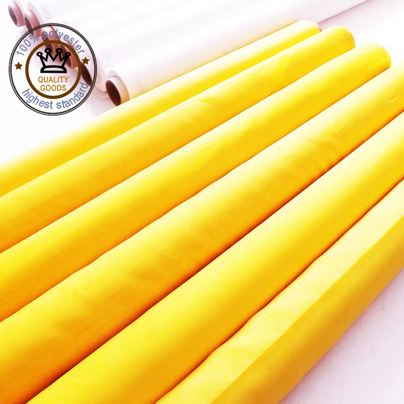 Free Shipping! High Tension 43T 80um 280CM  50M Polyester Silk Screen Mesh With White Yellow Color