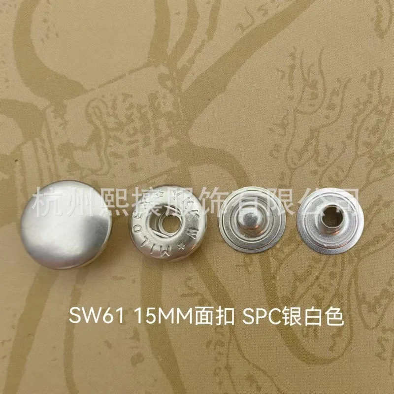 100sets/Lot Spot YKK Jeans Button Buckle SW65 SW61 Large Four-in-one 5 Metal Snap DIY Apparel Sewing Supplies