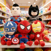 NEW 27cm Man Spidermaned Plush Toys Movie Dolls Marvel Avengers Soft Stuffed Hero Captain America Iron Christmas Gifts for Kids