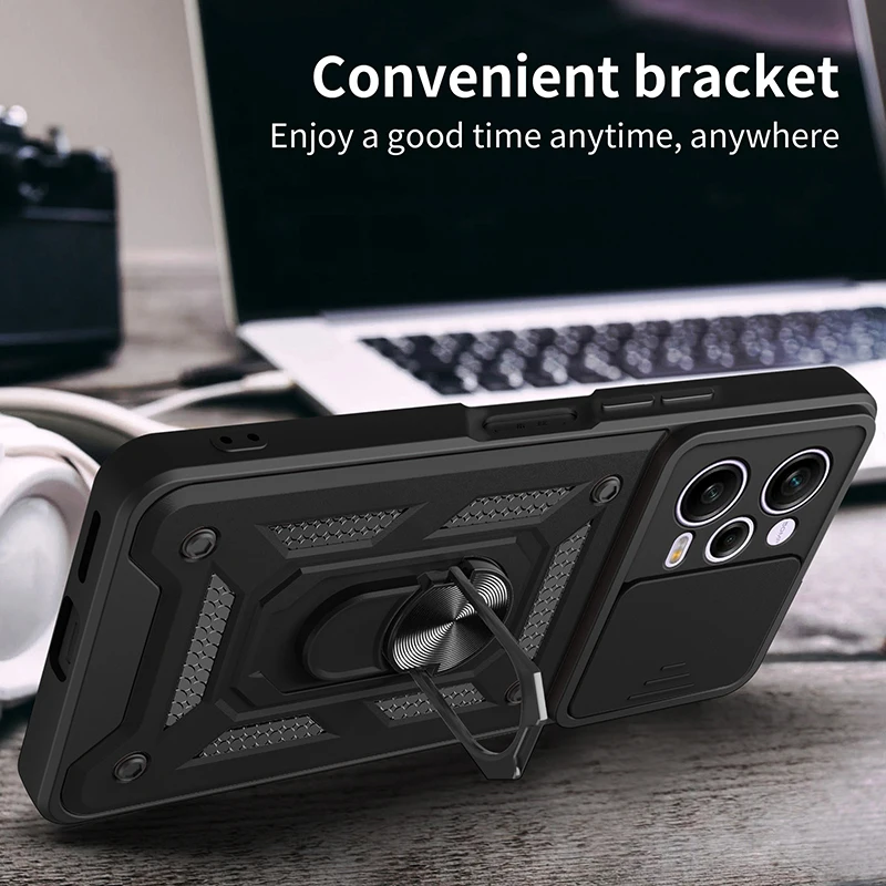 Shockproof Armor Case For Xiaomi Redmi Note8 Pro Car Holder Phone Cover For Redmi Note 8 Camera Lens Protection image 2