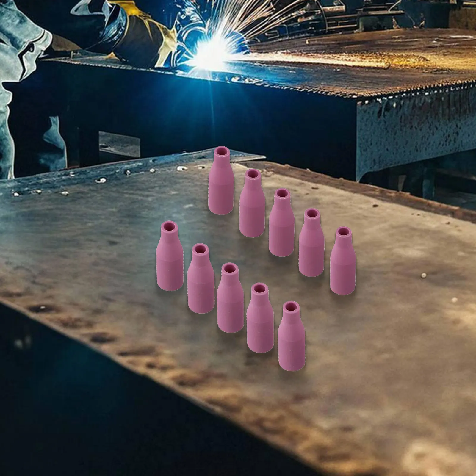 Gasless Consumables For Mig Welding Porcelain Nozzle Quality Control Standards Stable Performance Suitable For AK15